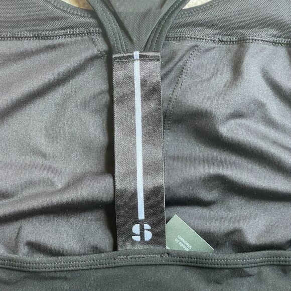 NWT Sports Illustrated T-Back Sports Bra – Black – Plus Size 3X – Medium Support - Picture 4 of 9